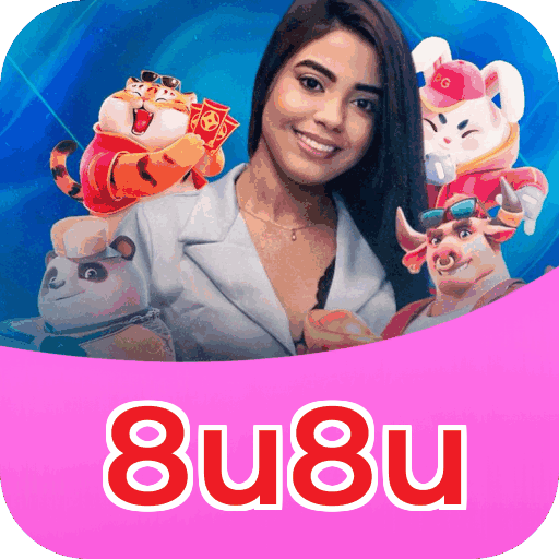 Interface do aplicativo 8u8u mostrando jogos disponíveis no iOS e Android